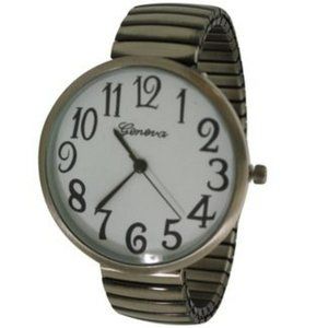Olivia Pratt Super Large Face Stretch Strap Watch